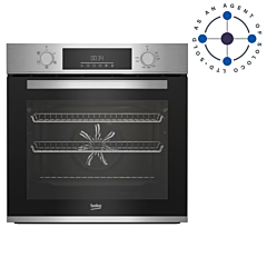 Beko BBAIF22300X 60cm Built-In Single Fan Oven with AeroPerfect&trade; - Stainless Steel