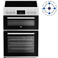 Beko FDC6731W 60cm Double Oven Electric Cooker - White
