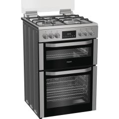 Hotpoint HDD6GDC2WX Freestanding 60cm Electric Double Cooker