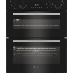 Indesit DUI10DB Built-In Double Oven - Black