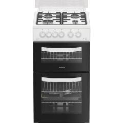 Hotpoint HDG5GCW Freestanding 50cm Gas Double Cooker - White