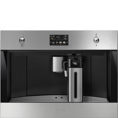 Smeg CMS4303X 45cm Integrated Coffee Machine, Stainless Steel