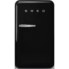 Smeg FAB10HRBL5 Retro Mini Fridge with Ice Box Right Hand Hinge - Black