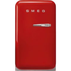 Smeg FAB5LRD6 Retro Mini Fridge Left Hand Hinge - Red