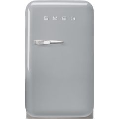 Smeg FAB5RSV6 Retro Mini Fridge Right Hand Hinge - Silver