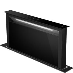 Smeg KDD90CNE2 90cm Downdraft Cooker Hood - Black