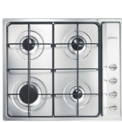 Smeg S64S 59cm Cucina Gas Hob, Stainless Steel