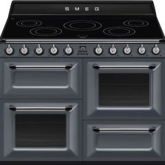 Smeg TR4110IGR2 110cm Victoria Electric Range Cooker, Slate Grey