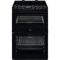 AEG CCX6740ACB Ceramic Electric Cooker with Double Oven