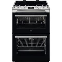 AEG CCX6540ACM Ceramic Electric Cooker with Double Oven