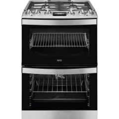 AEG CKB6541ACM Dual Fuel Cooker with Double Oven - Stainless Steel