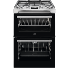 AEG CKX6540ACM 60cm Dual Fuel Double Cooker