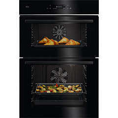 AEG TE7CP61B Built-In Double Oven - Black
