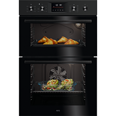 AEG OU5CP40B Built-In Electric Double Oven - Black