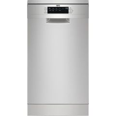 AEG FFB73527ZM 7000 GlassCare Freestanding Slimline Dishwasher with AirDry Technology + 10 Place Place Settings