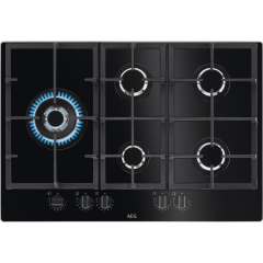 AEG HKB75820NB 6000 Gas on Glass Gas Hob