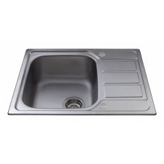 CDA KA55SS Single Bowl Sink with Mini Drainer