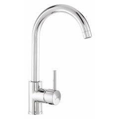 CDA TC57CH Side Single Lever Tap with Swan Neck Spout