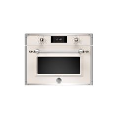 Bertazzoni F457HERVTAX Heritage Series TFT 45cm Combi-Steam Oven Ivory/Chrome