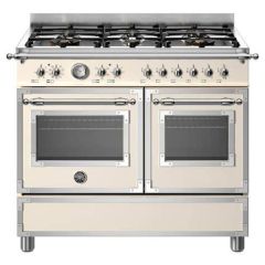 Bertazzoni HER106L2EAVT2 Heritage 100cm Range Cooker Twin Oven Dual Fuel Ivory