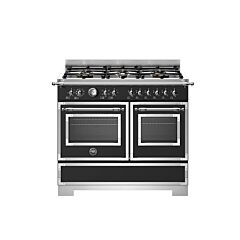 Bertazzoni HER106L2ENET2 Heritage 100cm Range Cooker Twin Oven Dual Fuel Matt Black