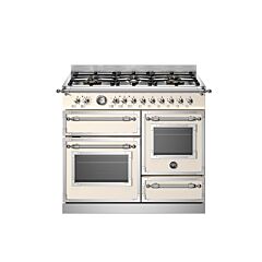 Bertazzoni HER106L3EAVT2 Heritage 100cm Range Cooker XG Oven Dual Fuel Ivory