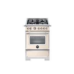 Bertazzoni HER64L1EAVT2 Heritage 60cm Range Cooker Single Oven Dual Fuel Ivory