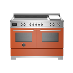 Bertazzoni PRO125I2EART2 Professional 120cm Range Cooker Twin Oven Induction Gloss Orange