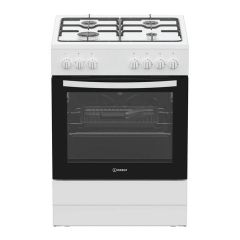 Indesit I6G3PMW/UK 60cm Dual Fuel Single Cooker - White