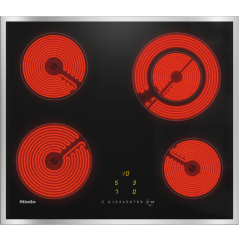 Miele KM 6520 FR 574mm wide, 4 zone ceramic hob inlcuding one vario zone, EasySelect, Timer, Stop&Go