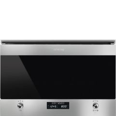 Smeg MP322X1 Classic 22 Litre Built In Microwave with Grill in Stainless Steel