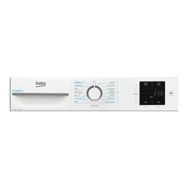 Beko B3W31041W Freestanding 10kg 1400rpm Washing Machine with EnergySpin - White