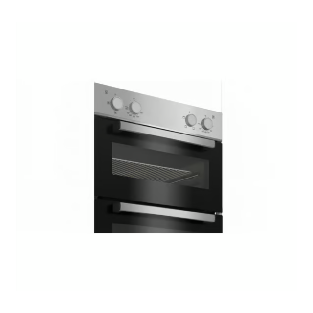 Beko BBXDF21000S 90cm Built-In Double Fan Oven with Easy Grip Knobs - Silver