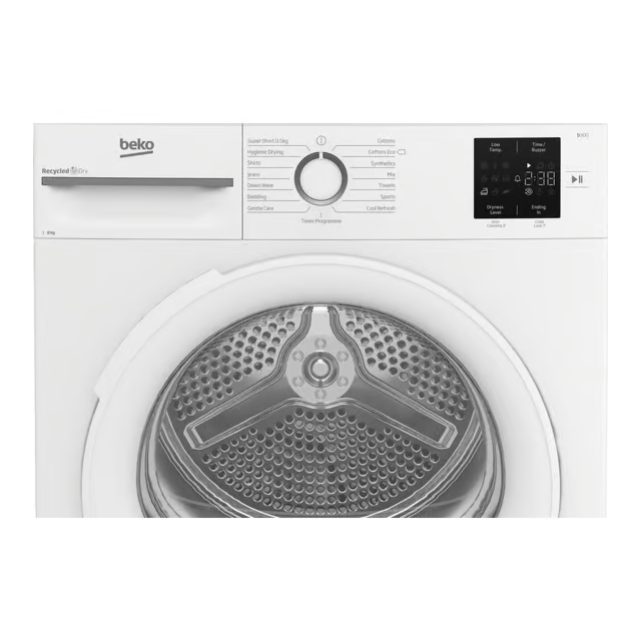 Beko BM3T3822W Freestanding 8kg Heat Pump Tumble Dryer - White