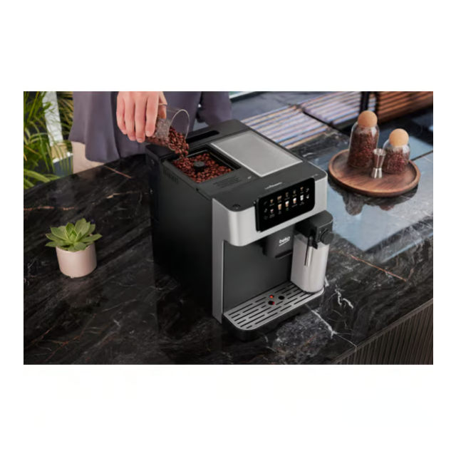 Beko CEG7304X CaffeExperto Bean To Cup Coffee Machine with Integrated Milk Jug - Silver