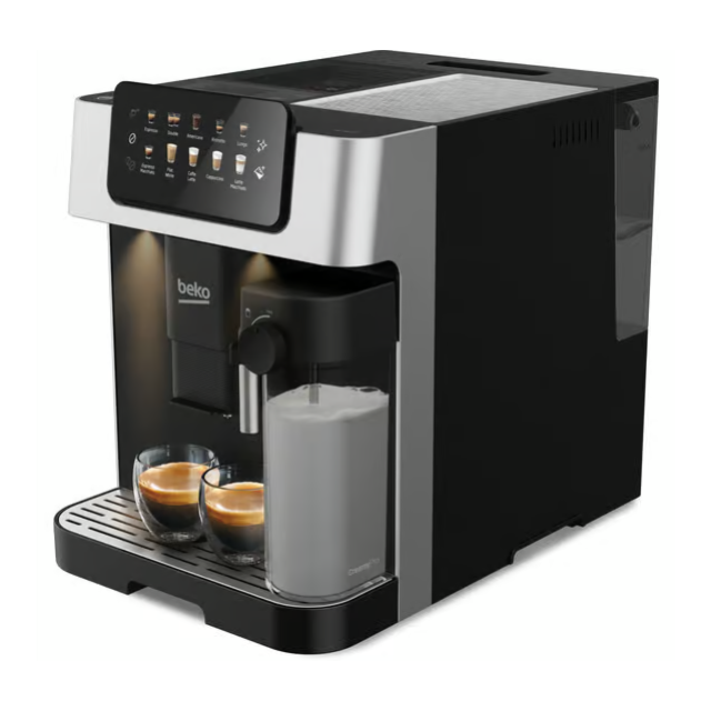 Beko CEG7304X CaffeExperto Bean To Cup Coffee Machine with Integrated Milk Jug - Silver