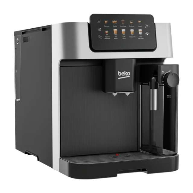 Beko CEG7304X CaffeExperto Bean To Cup Coffee Machine with Integrated Milk Jug - Silver