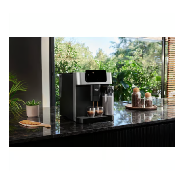 Beko CEG7304X CaffeExperto Bean To Cup Coffee Machine with Integrated Milk Jug - Silver