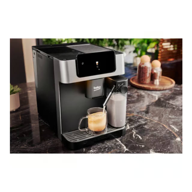 Beko CEG7304X CaffeExperto Bean To Cup Coffee Machine with Integrated Milk Jug - Silver