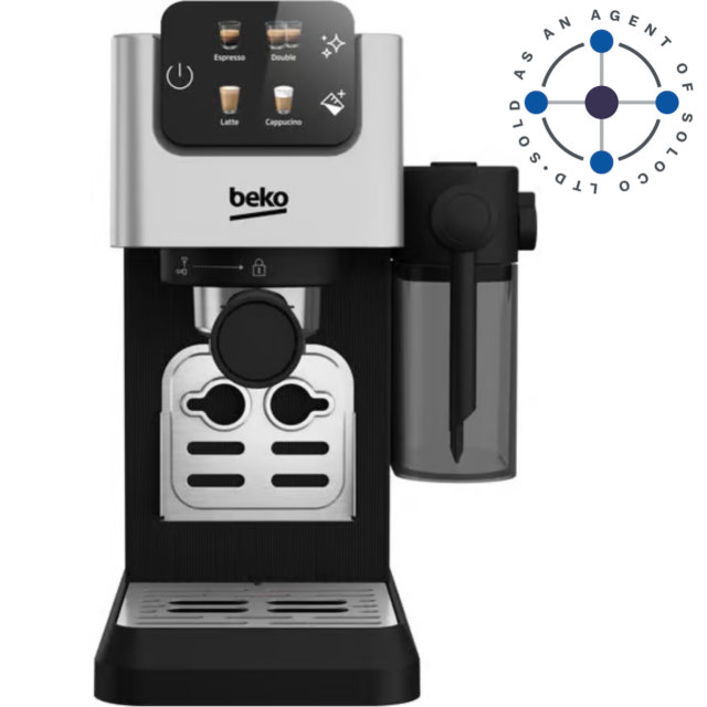 Beko CEP5304X CaffeExperto Semi Automatic Espresso Coffee Machine with Integrated Milk Jug - Silver