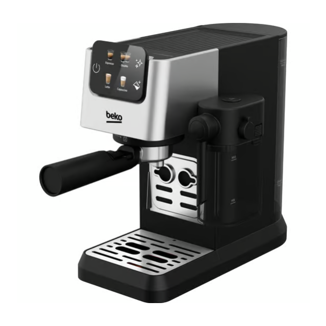 Beko CEP5304X CaffeExperto Semi Automatic Espresso Coffee Machine with Integrated Milk Jug - Silver
