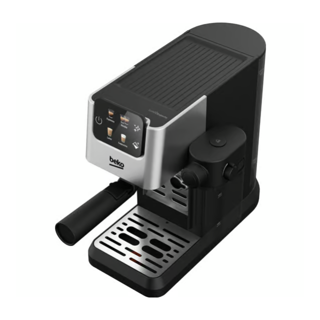 Beko CEP5304X CaffeExperto Semi Automatic Espresso Coffee Machine with Integrated Milk Jug - Silver