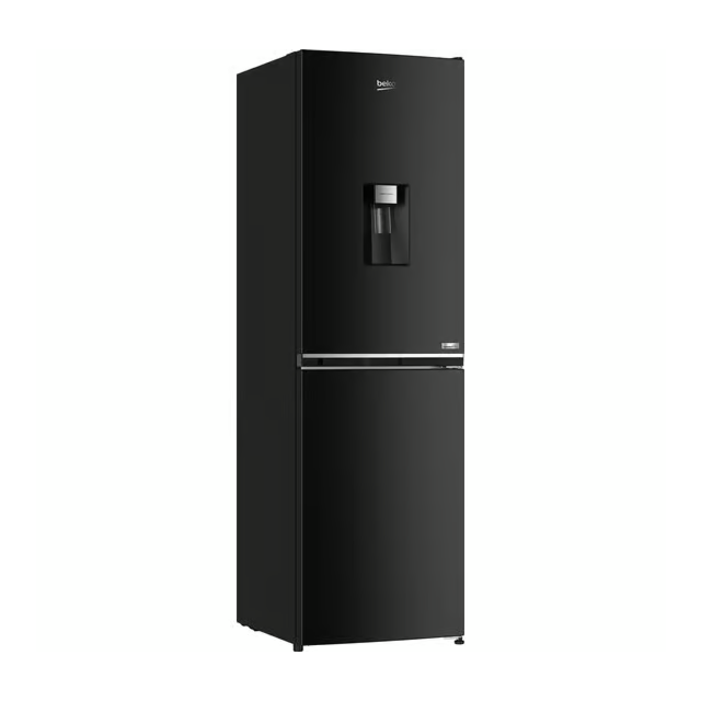 Beko CNE4581DVB Freestanding Total No Frost Fridge Freezer with Water Dispenser - Black