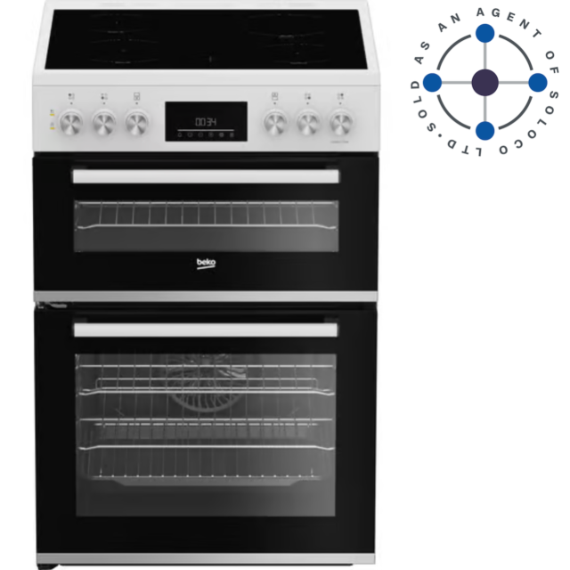 Beko FDC6731W 60cm Double Oven Electric Cooker - White