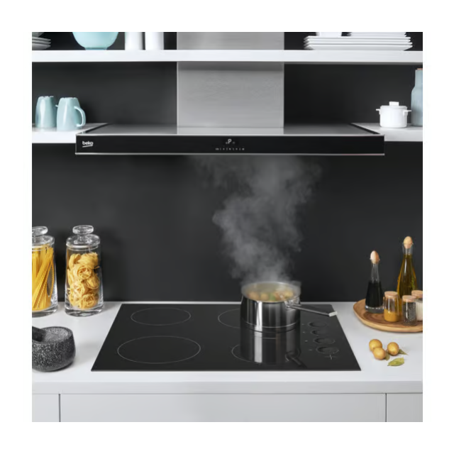 Beko HIC64102 60cm Ceramic Hob with Side Knob Controls - Black