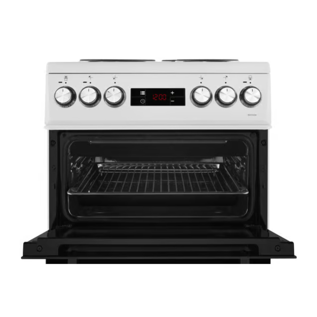 Beko KDV555AS 50cm Double Oven Electric Cooker - Silver