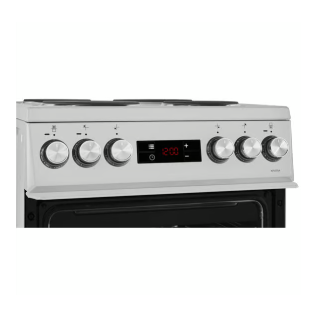 Beko KDV555AS 50cm Double Oven Electric Cooker - Silver