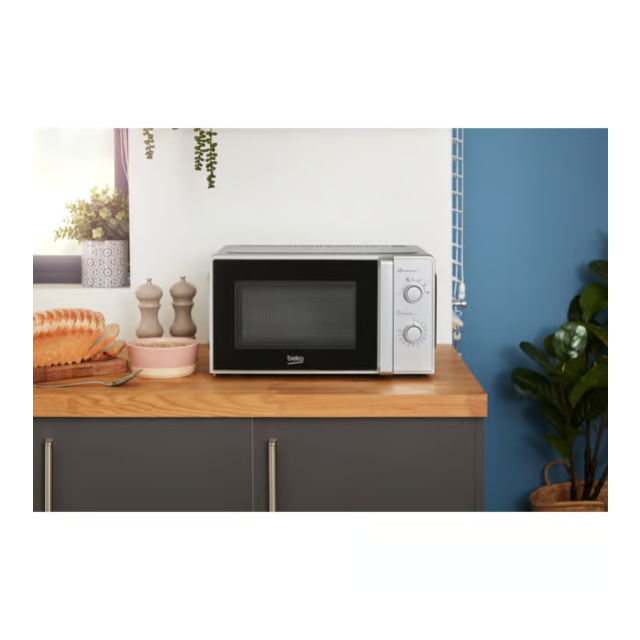 Beko MOC20100SFB 700W 20 Litre Compact Microwave - Silver