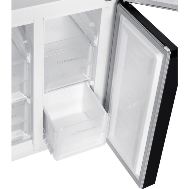 Indesit Push&Go INGF 6421 XP4UK Total No Frost 4 Door American Fridge Freezer - Inox