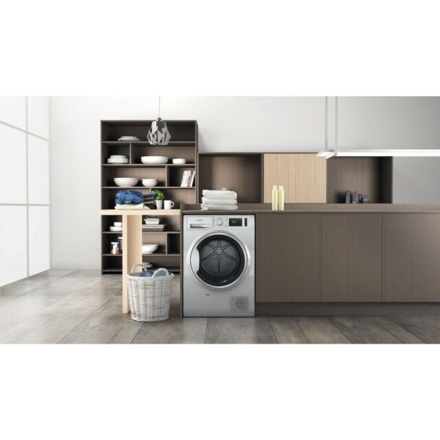 Hotpoint NT M11 92SSK UK Freestanding 9kg Heat Pump Tumble Dryer - Silver